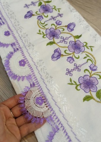 Sarı Nakışlı Bohem Havlu - Görsel 16