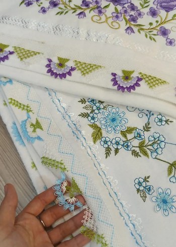 Sarı Nakışlı Bohem Havlu - Görsel 12