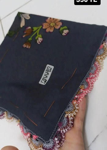 Boncuk İşlemeli Bohem Kadın Şal - Görsel 11