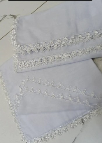 Mor Dantel Detaylı Kadın Şal - Görsel 5