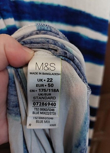 50 Beden Marks&Spencer Büyük Beden Yazlık Elbise
