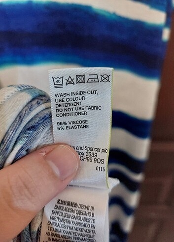 50 Beden mavi Renk Marks&Spencer Büyük Beden Yazlık Elbise