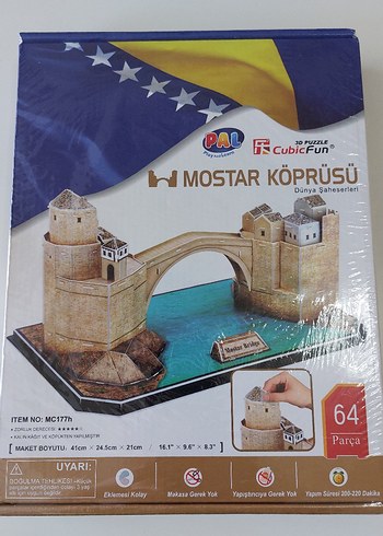 CubicFun Mostar Köprüsü 64 Parça Maket