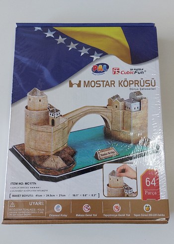 CubicFun Mostar Köprüsü 64 Parça Maket