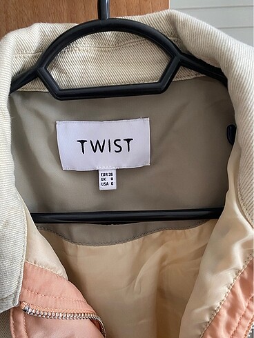 36 Beden ten rengi Renk Twist Ceket