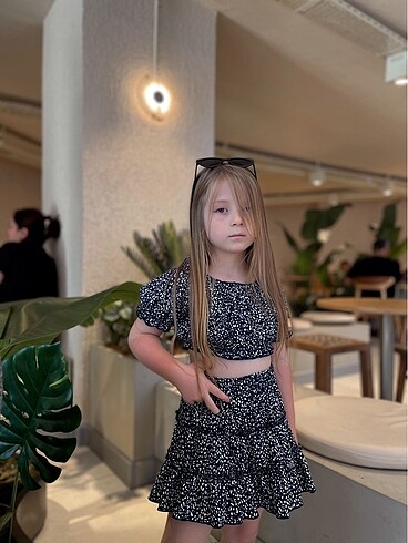Mango model kız çocuk ikili takım