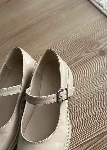 Bej Platform Topuklu Tokalı Kadın Babet - Görsel 7