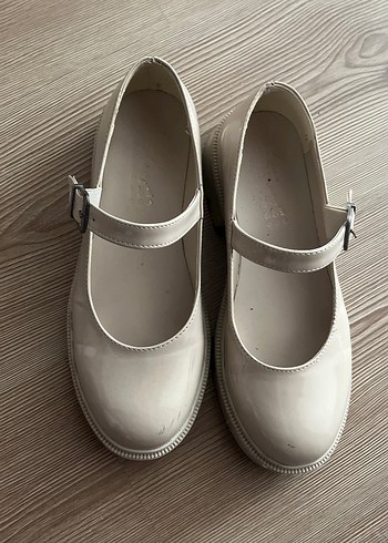 Bej Platform Topuklu Tokalı Kadın Babet - Görsel 2