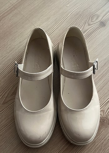 Bej Platform Topuklu Tokalı Kadın Babet - Görsel 5