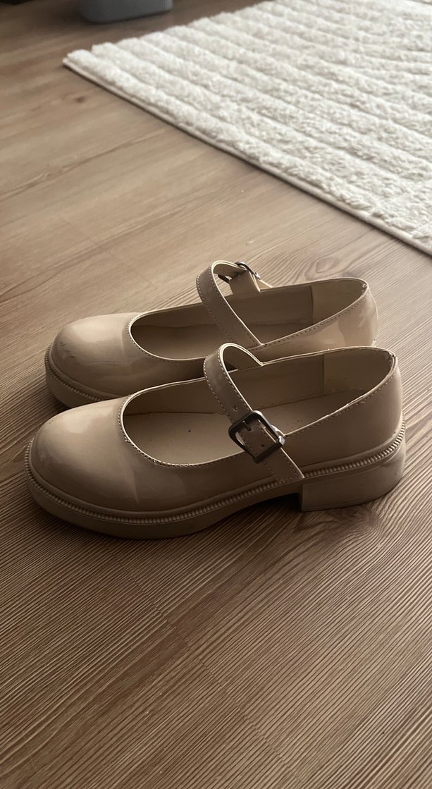 Bej Platform Topuklu Tokalı Kadın Babet - Görsel 3