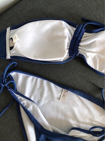 38 Beden mavi Renk Bikini takım