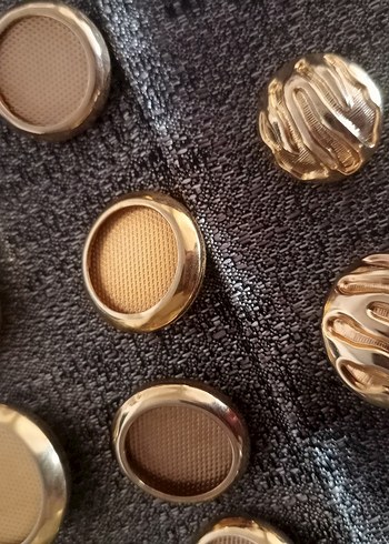 Altın Renkli Kadın Düğmeleri - Vintage - Görsel 4