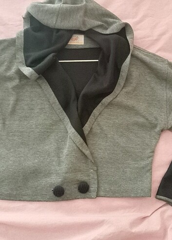 42 Beden gri Renk Vintage RELAX marka kısa ceket