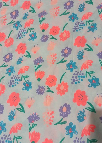 Kız Çocuk Uzun Kollu Çiçekli Pijama Takımı - Görsel 4