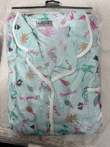 xl Beden çeşitli Renk Pijama takımı