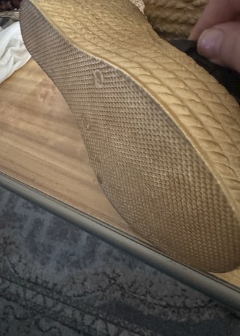 Siyah Örgü Bantlı Dolgu Topuklu Terlik - Görsel 5