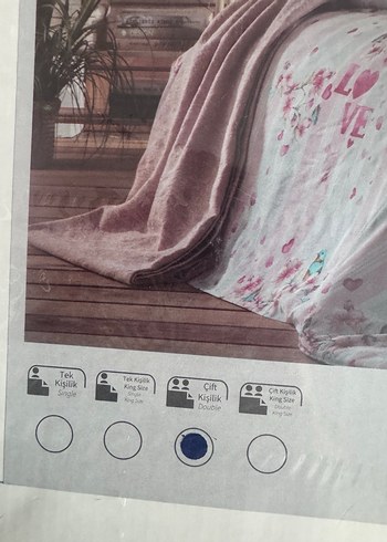 Pembe Pastel Desenli Love Flower Nevresim Takımı - Görsel 5