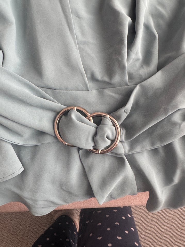 Gri Midi Kadın Robe - Görsel 2