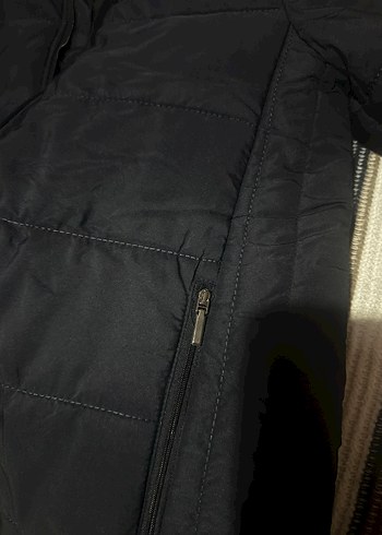 Mavi Fermuarlı unisex Mont - Görsel 5