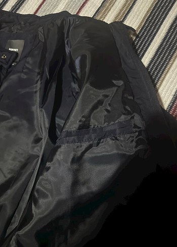 Mavi Fermuarlı unisex Mont - Görsel 4