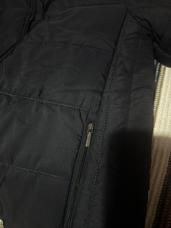 Mavi Fermuarlı unisex Mont - Görsel 5