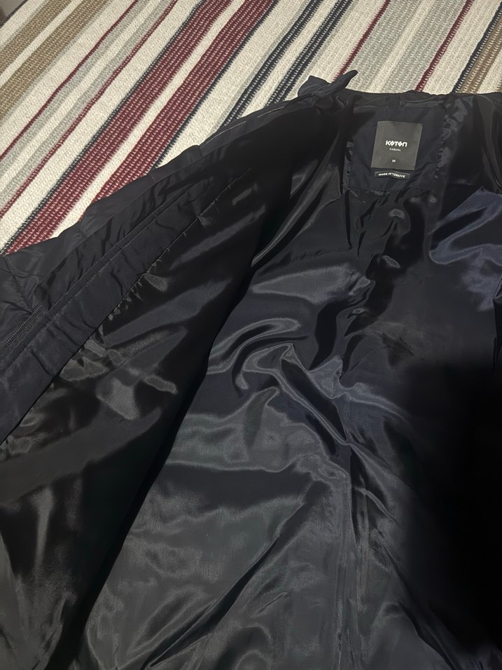 Mavi Fermuarlı unisex Mont - Görsel 3