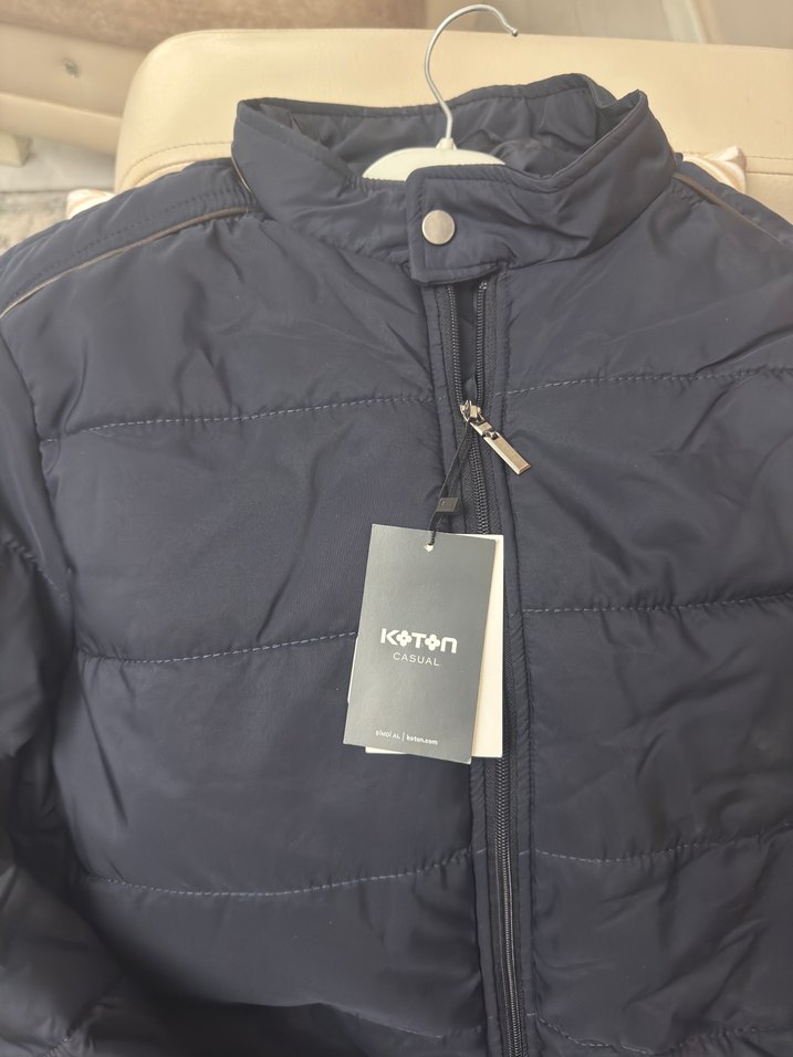 Mavi Fermuarlı unisex Mont - Görsel 2