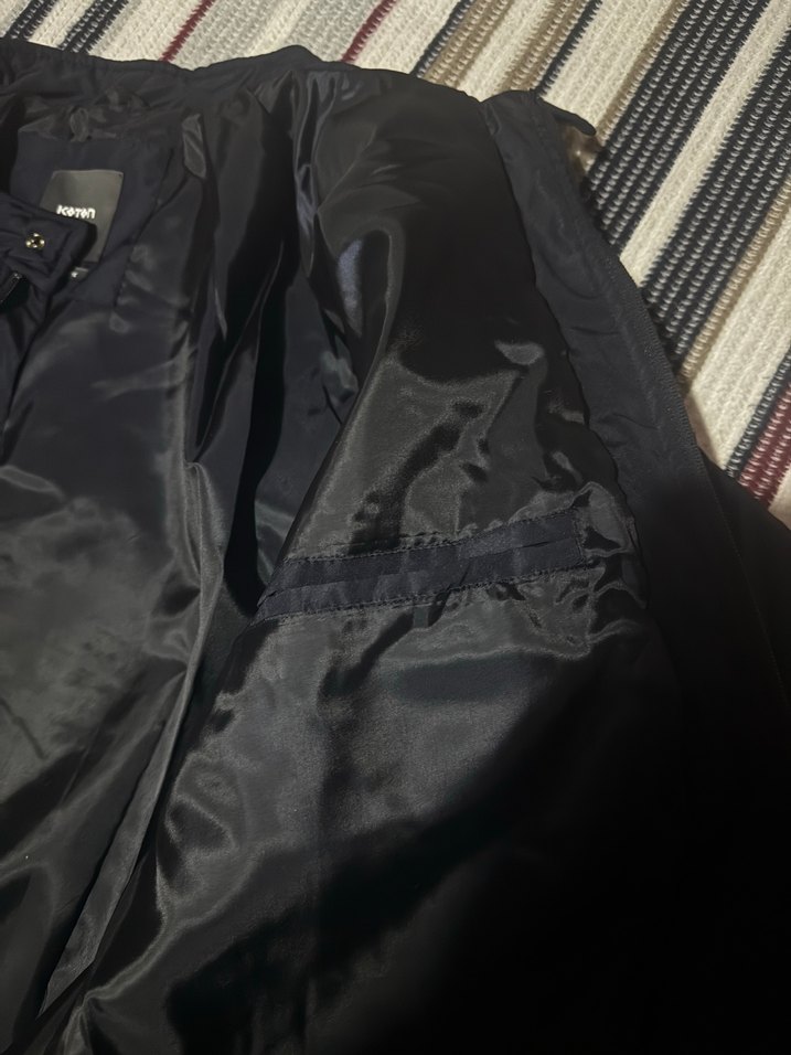 Mavi Fermuarlı unisex Mont - Görsel 4