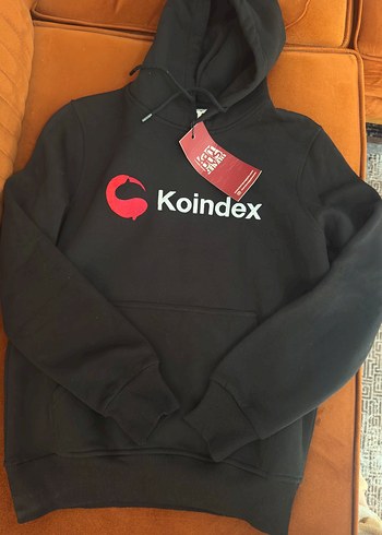 Koindex Baskılı Siyah Kapüşonlu Sweatshirt - Görsel 4