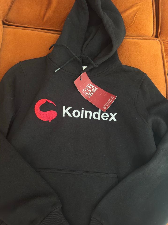Koindex Baskılı Siyah Kapüşonlu Sweatshirt - Görsel 2