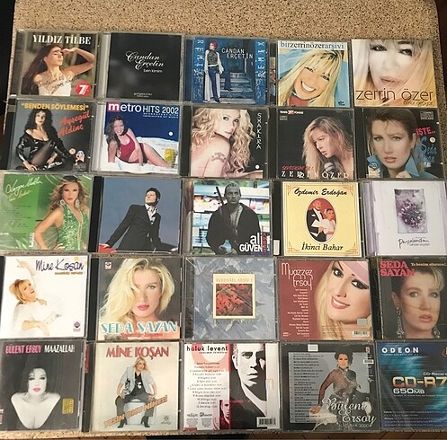 25 adet müzik cd si