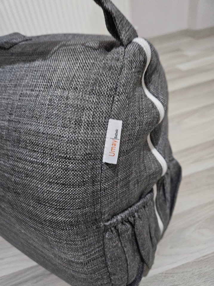 Gri Bebek Çanta Yatak - Görsel 2