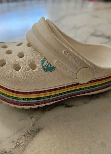 19 Beden Crocs c 4 19-20 numara beyaz terlik