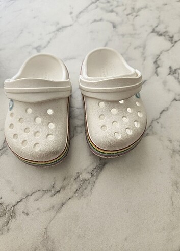 Crocs Crocs c 4 19-20 numara beyaz terlik