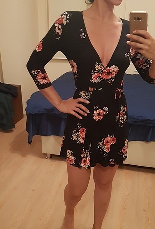 çiçekli mini elbise 