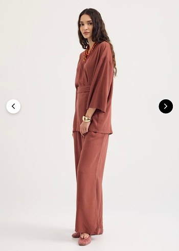 Kadın Kermit Uzun Kollu V Yaka takım - standart bedeni - Görsel 3