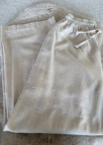 Bej Uzun Kollu keten takımı - Görsel 7