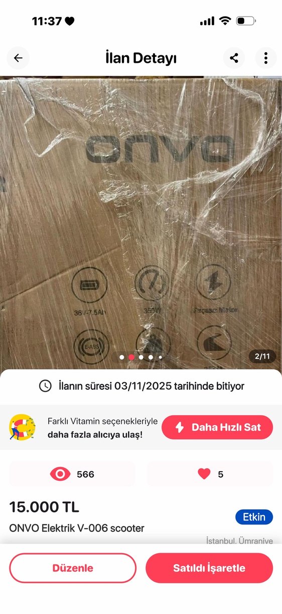 Onvo scooter 006 - Görsel 5