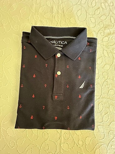 Original Nautica erkek çocuğu polo yaka T- shirt