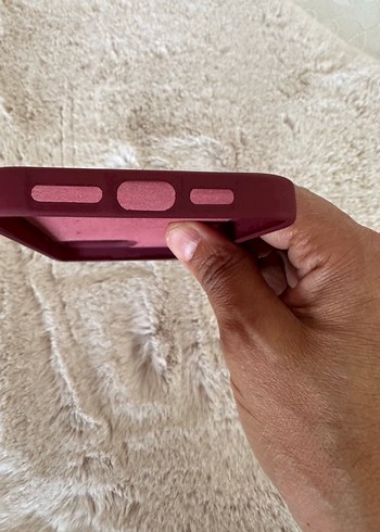 Bordo Telefon Kılıfı -  I phone 14 pro max - Görsel 6