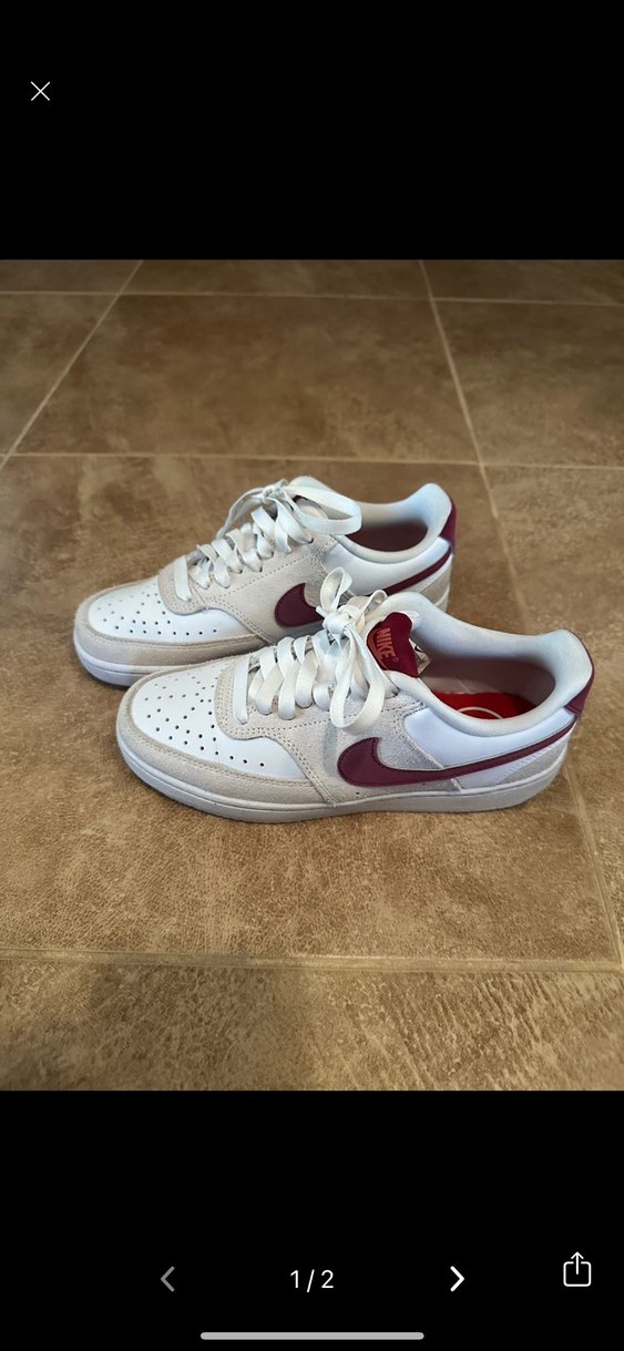 Beyaz Nike Platform Tabanlı Spor Ayakkabı - Görsel 2