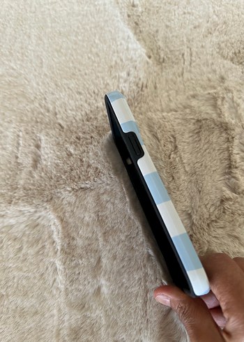 Mavi Kareli Telefon Kılıfı-  I phone 14 pro max için - Görsel 4