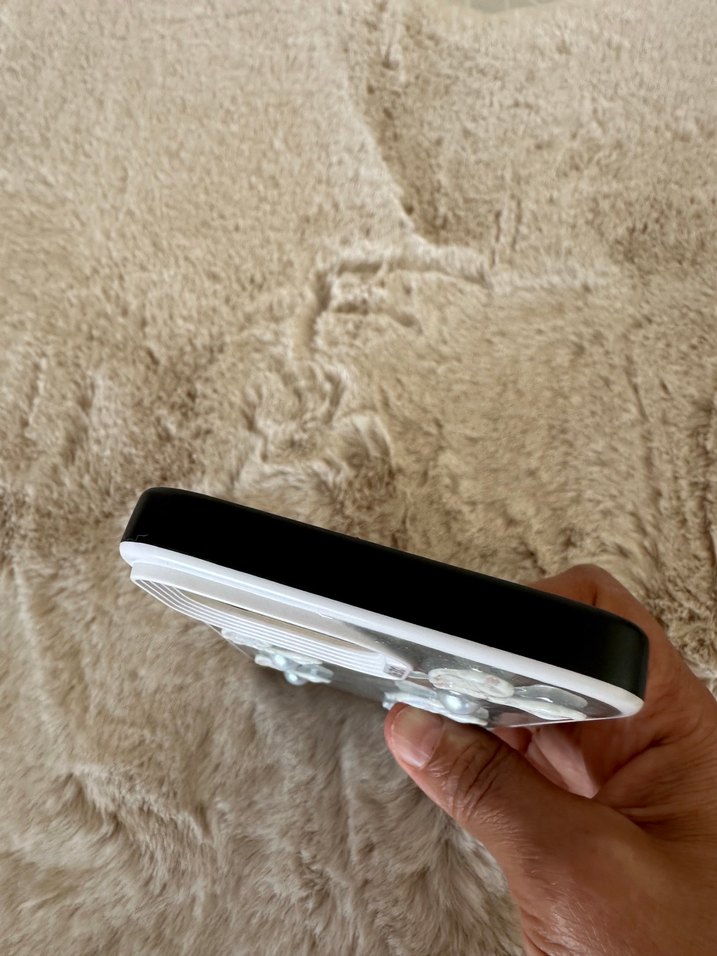 Boncuk Detaylı Gri Bohem Telefon Kılıfı - I phone 14 pro max - Görsel 3