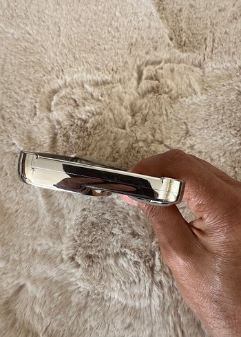 Gümüş  Kalp Detaylı Telefon Kılıfı - I phone 14 pro max - Görsel 4