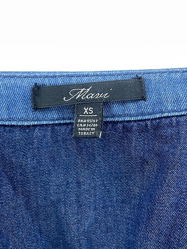 xs Beden çeşitli Renk Mavi Jeans Gömlek %70 İndirimli.