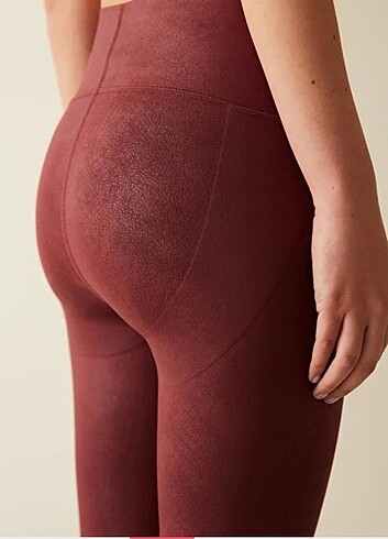 xs Beden bordo Renk Penti bordo miracle pop up deri görünümlü tayt