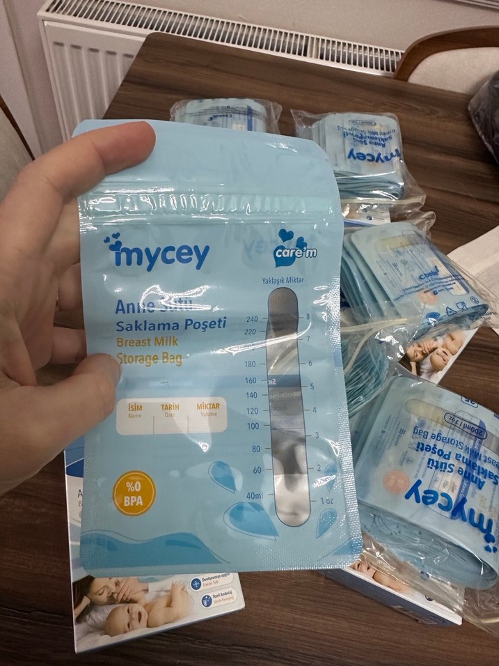 Mycey Anne Sütü Saklama Poşeti 200ml 25'li - Görsel 4