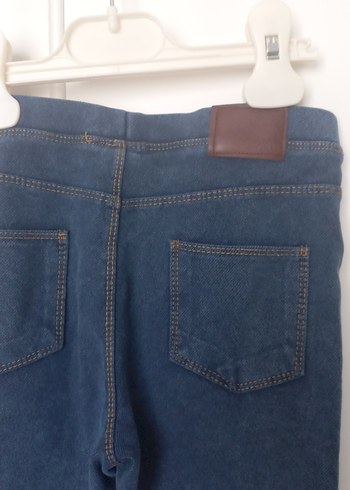 Kız Çocuk Mavi Denim Pantolon - Görsel 5