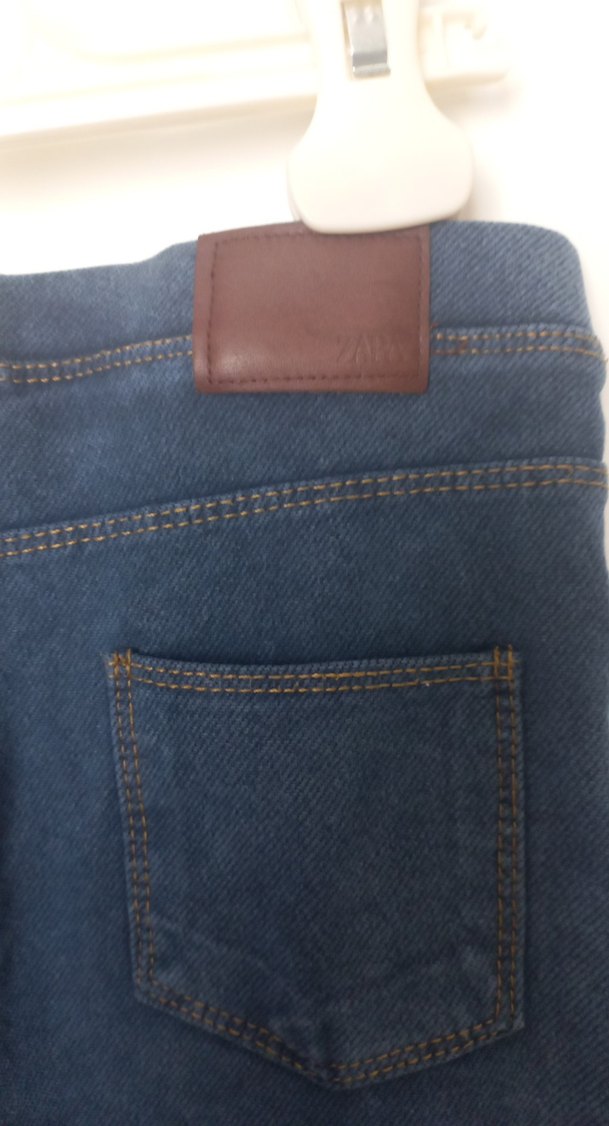 Kız Çocuk Mavi Denim Pantolon - Görsel 2