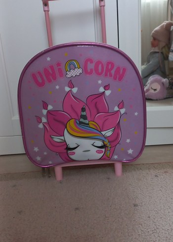 Pembe Unicorn Çocuk Okul Çantası - Görsel 3